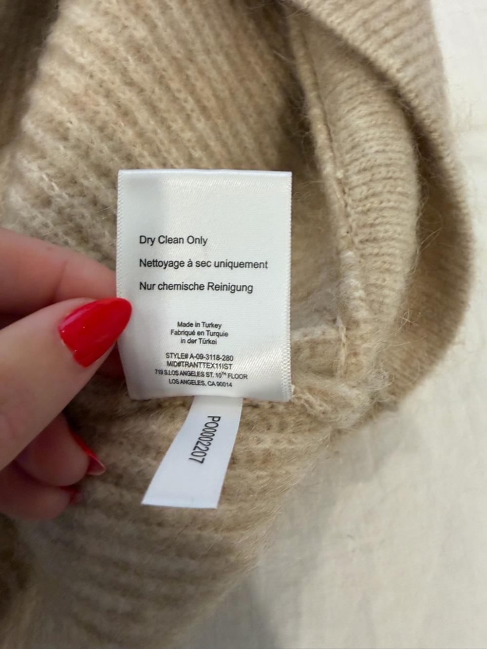 Anine Bing Maxwell Cardigan: mohair, gold buttons, oatmeal - Picture 13 of 13